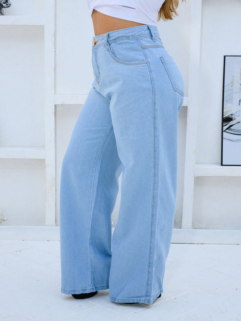 Calça Jeans Wide Leg