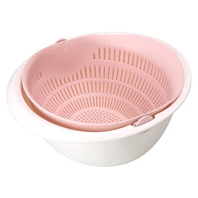 KitchenDrain - Cesta de drenagem dupla de silicone para cozinha